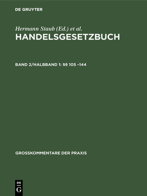 cover image of §§ 105 –144